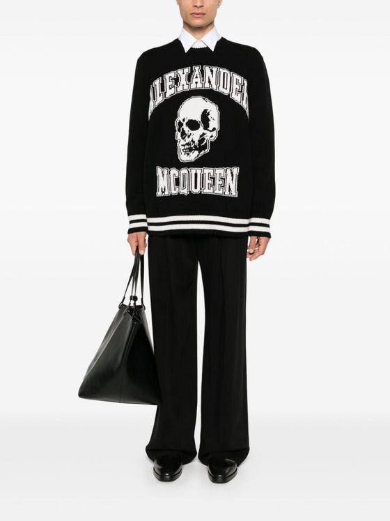 Alexander McQueen intarsia-logo Sweater