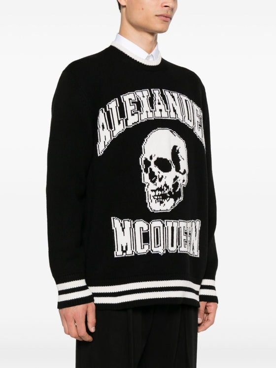Alexander McQueen intarsia-logo Sweater