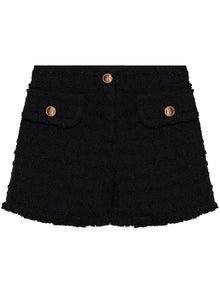 Versace Heritage tweed mini shorts