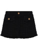 Versace Heritage tweed mini shorts