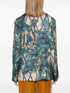 Pierre Louis Mascia English rear vents straight hem Printed silk jacket