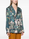Pierre Louis Mascia English rear vents straight hem Printed silk jacket