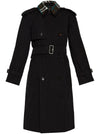 Burberry detachable-collar trench coat