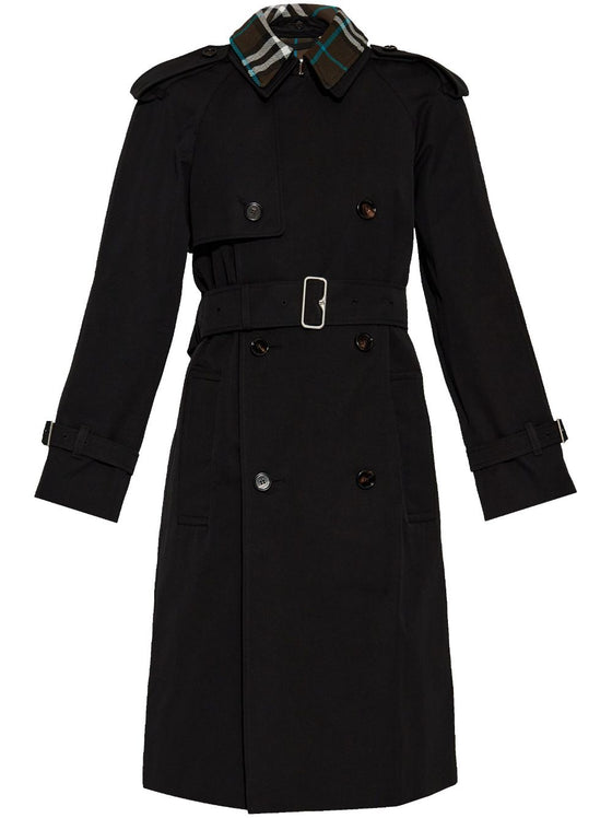 Burberry detachable-collar trench coat