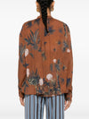 Forte Forte mix-print semi-sheer shirt