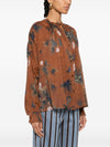 Forte Forte mix-print semi-sheer shirt