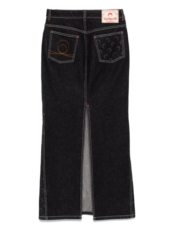 Marine Serre Crescent Moon Long Skirt