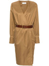 Saint Laurent belted dress
