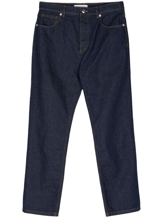 Maison Kitsuné Mid-rise straight-leg trousers