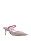 Jimmy Choo Bing Mules with Rhinestones