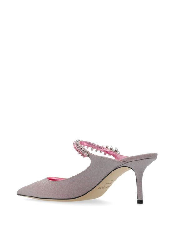 Jimmy Choo Bing Mules with Rhinestones