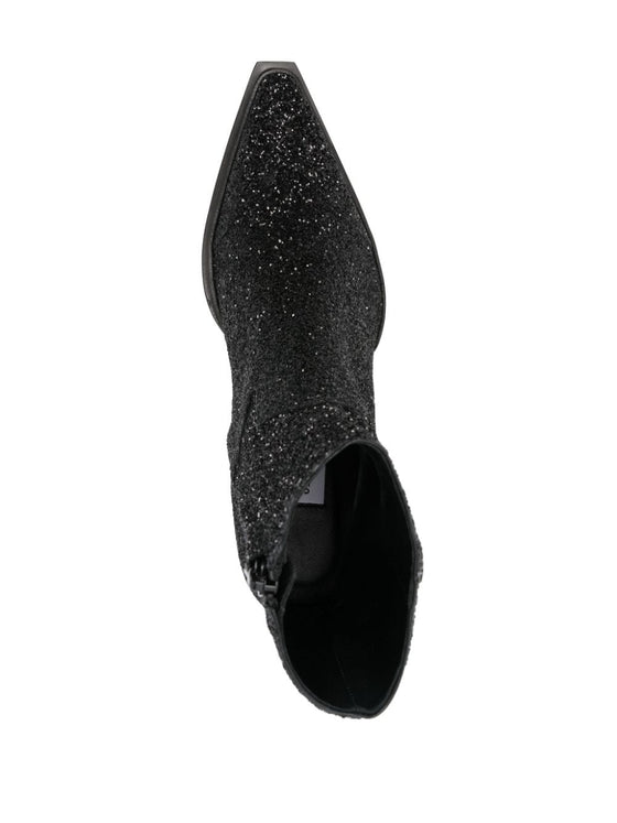 Jimmy Choo Cece Ab Glitter Ankle Boots 60mm