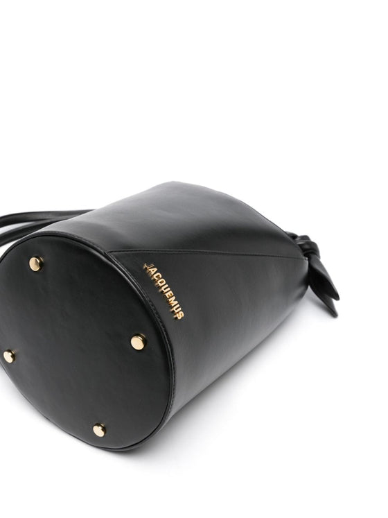 Jacquemus Le Petit Tourni Leather Bucket Bag