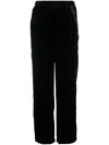 Gold Hawk Velvet wide-leg trousers
