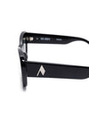 The Attico Black & Silver Sunglasses