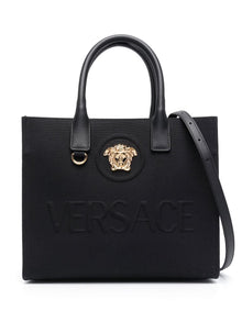  Versace small La Medusa canvas handbag