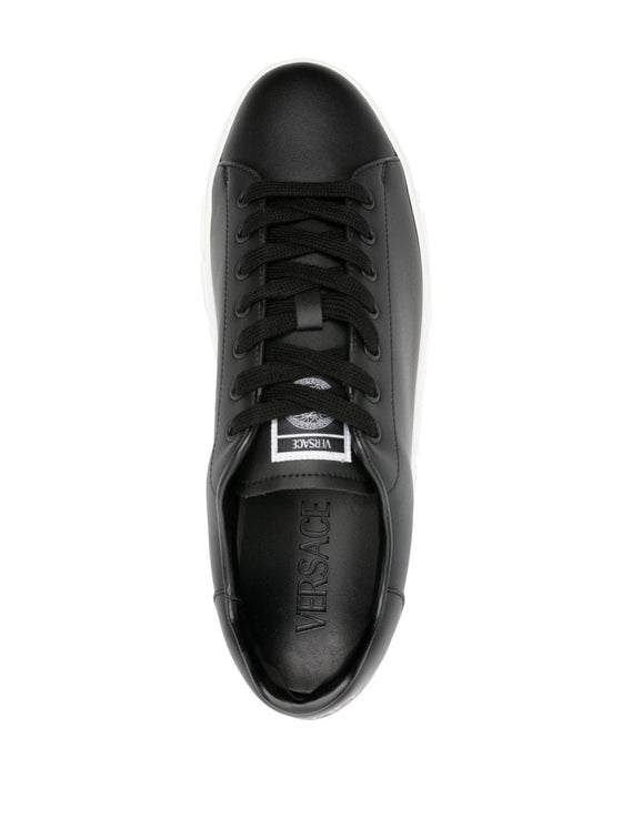 Versace greca faux leather sneakers