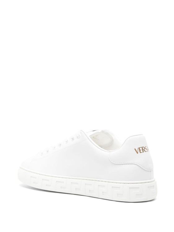 Versace greca faux leather sneakers
