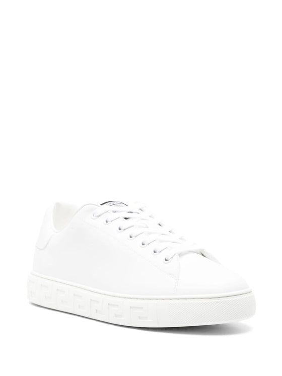 Versace greca faux leather sneakers