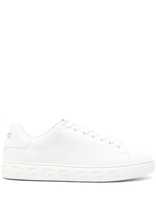  Versace greca faux leather sneakers
