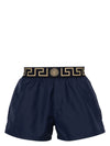 Versace Greca Border swim shorts in Blue