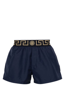  Versace Greca Border swim shorts in Blue