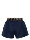 Versace Greca Border swim shorts in Blue