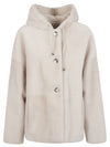 Enes Fur hooded jacket