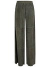 Via Masini 80 Suede leather trousers