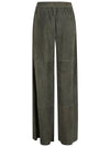 Via Masini 80 Suede leather trousers
