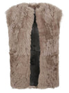 Enes Sleeveless fur coat