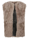 Enes Sleeveless fur coat