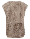 Enes Sleeveless fur coat