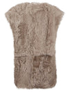 Enes Sleeveless fur coat