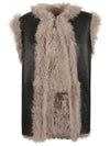 Enes Sleeveless fur coat