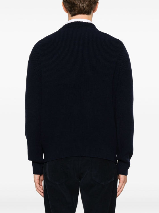 Maison Kitsuné Sweater with Bold Fox Head Applique