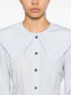 Ganni Puritan collar shirt