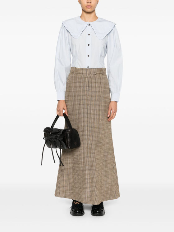 Ganni Puritan collar shirt