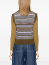 Ganni Striped v-neck vest