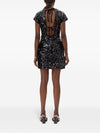 Ganni Velvet Sequins Mini Dress