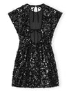 Ganni Velvet Sequins Mini Dress