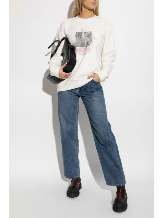 Ganni Kittens Sweatshirt