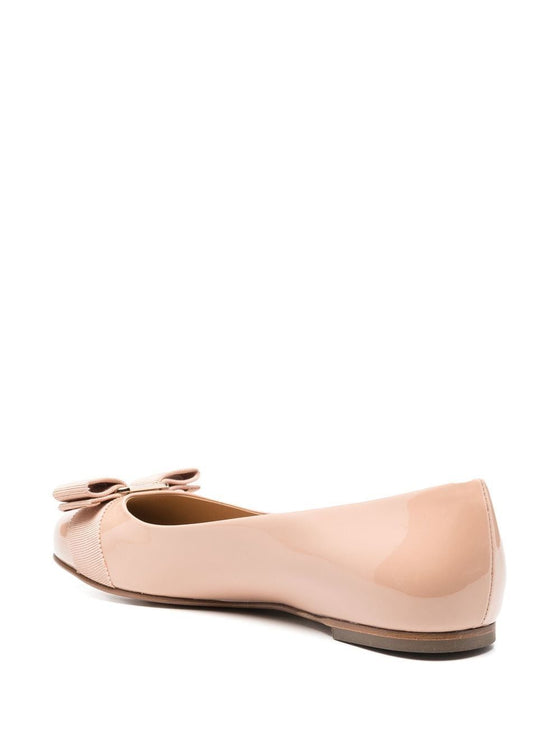 Ferragamo Varina leather ballerinas
