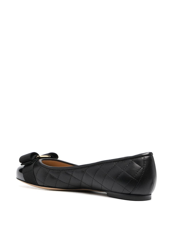 Ferragamo Varina quilted ballerinas
