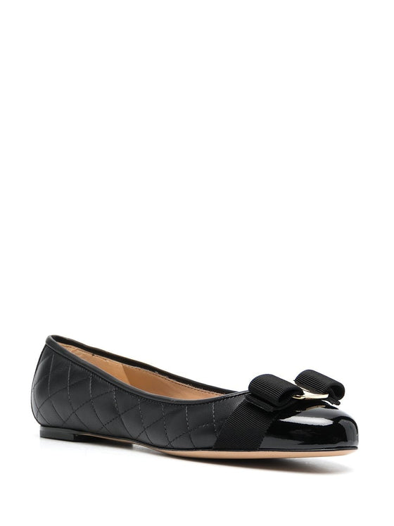 Ferragamo Varina quilted ballerinas