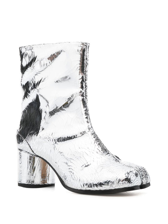 Maison Margiela Tabi 60mm mirror-effect ankle boots