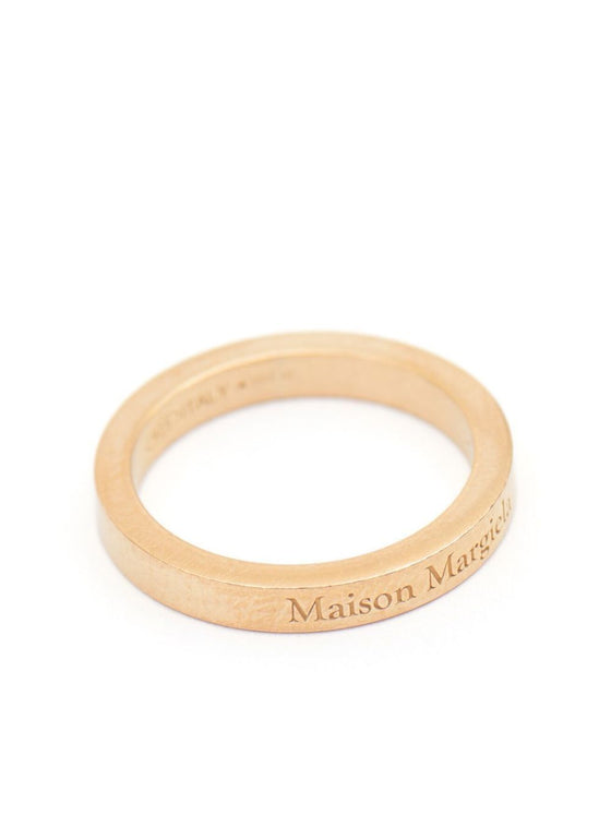 Maison Margiela logo-engraved band ring