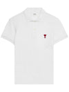 Ami Paris organic cotton polo shirt