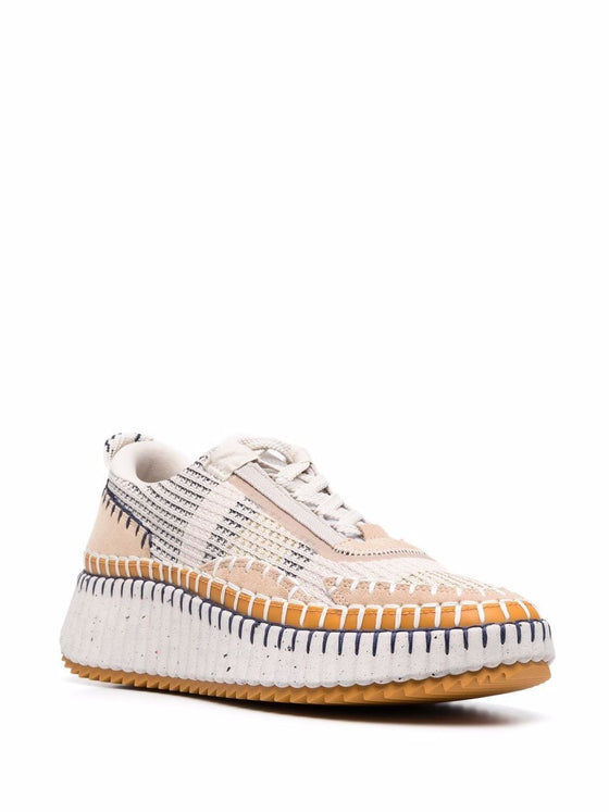 Chloè Chloé whipstitch-trim Sneakers