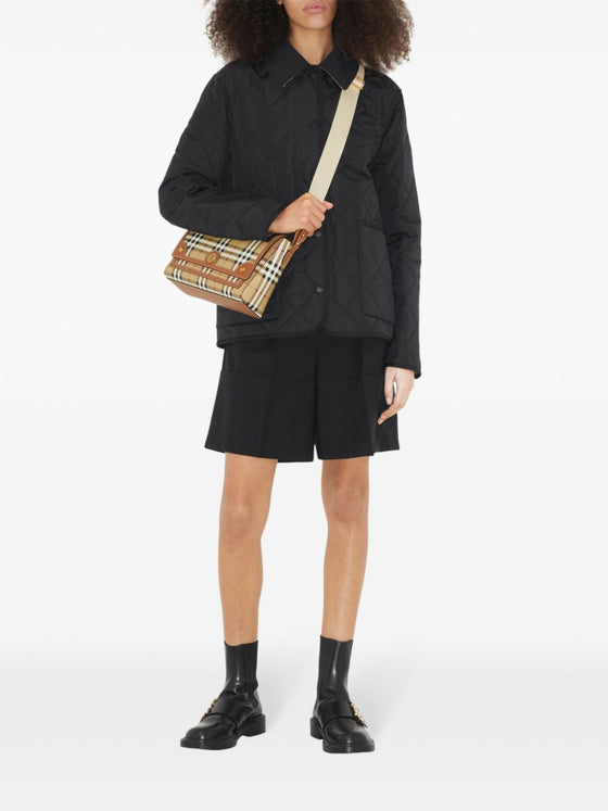 Burberry Checked Note Shoulder Bag